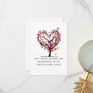 Grace And Love  Thank You Card