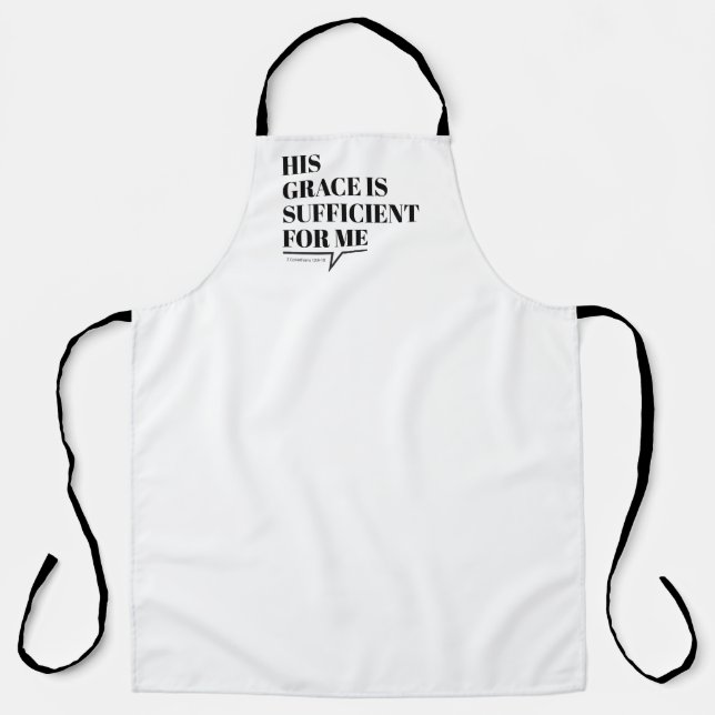 Grace Art Faith Art Gospel Graphic Scripture Promi Apron (Front)