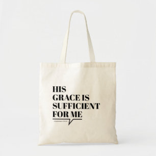 Grace Art Faith Art Gospel Graphic Scripture Promi Tote Bag