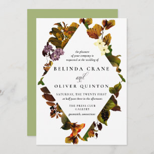 Grace Autumn Vintage Wedding Invitations