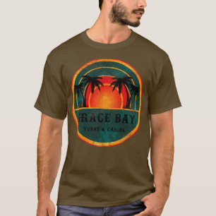 Grace Bay Turks Caicos Beach Vintage Retro Sunset T-Shirt