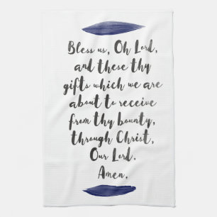 Grace Before Meals Kitchen Towel
