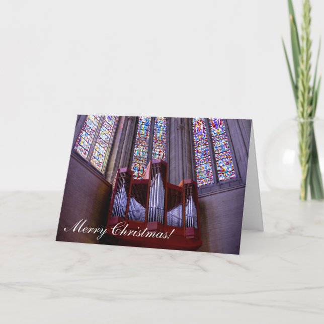 Grace Cathedral orgue carte de voeux de Noël (Devant)