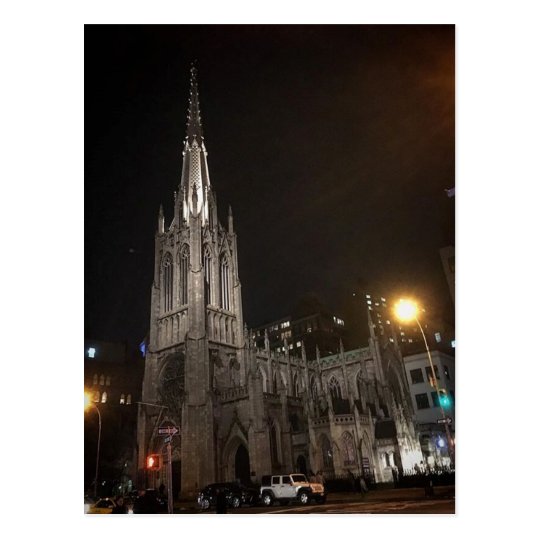 Grace Church Glowing in the dark Postcard
