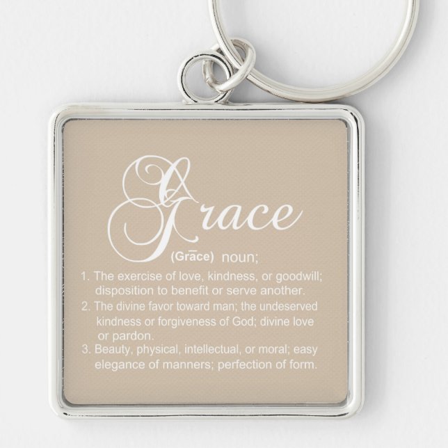 Grace Definition Keychain (Front)