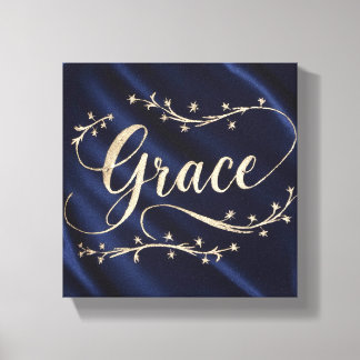Grace: English Calligraphy Canvas Print