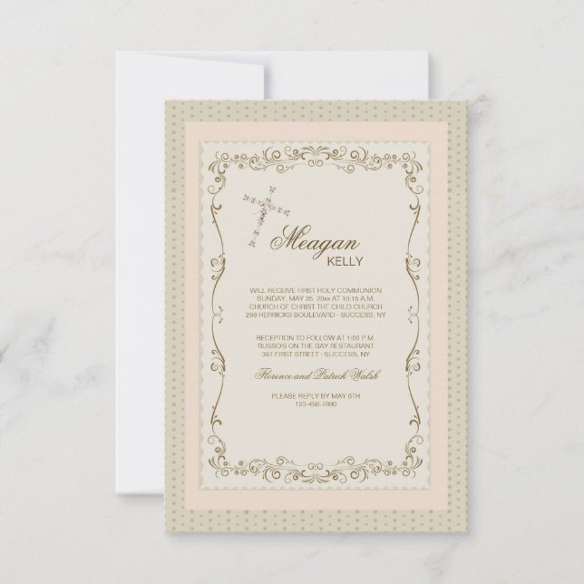 Grace et Flare Invitation religieuse (Devant)