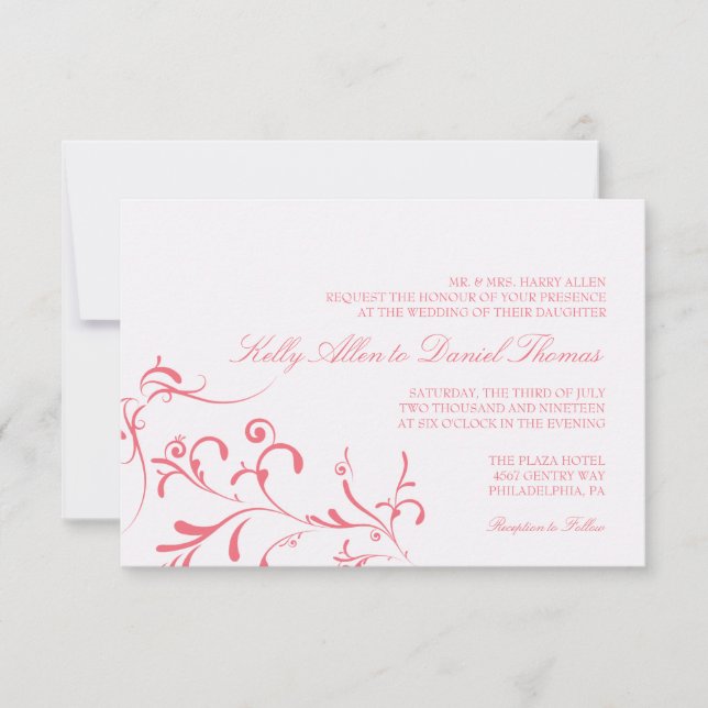 Grâce florale |lppi du faire-part de mariage | (Devant)