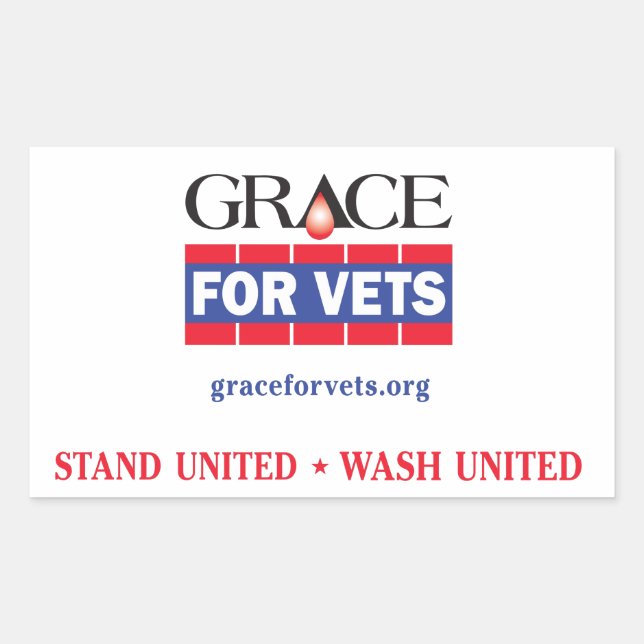 Grace For Vets Sticker (Front)