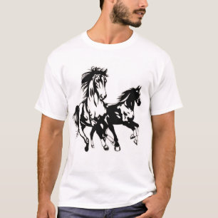 Grace galopante : T-shirt graphique à cheval Majes
