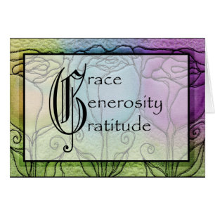 Grace, Generosity, Gratitude Card