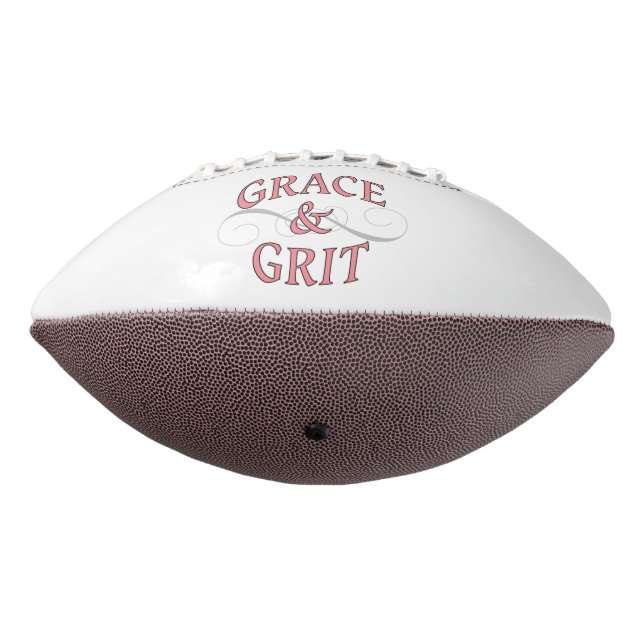 Grace & Grit in Pink and Grey Football (Rotated 270)