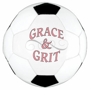 Grace & Grit in Pink and Grey Soccer Ball