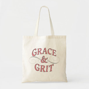 Grace & Grit in Pink and Grey Tote Bag