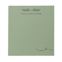 Grace & Growth Daily Affirmation Notepad