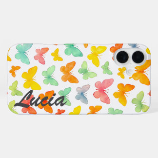 Grace in a Line: Butterfly Silhouette iPhone 16 Plus Case