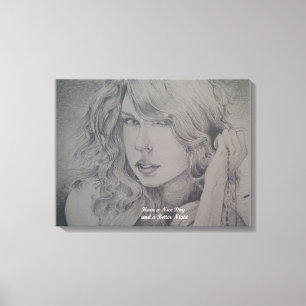 Grace in Ash: Portrait of Beauty Canvas Print