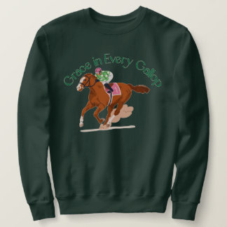 Grace in Every Gallop Horse for men and women  Sweatshirt