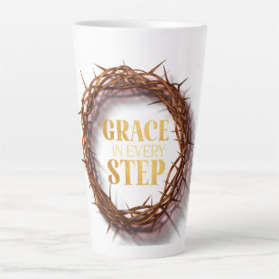 Grace in Every Step Latte Mug