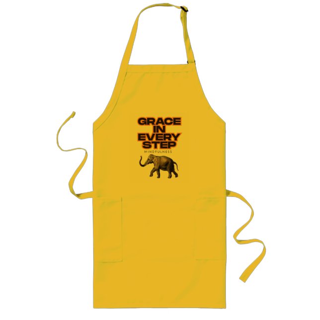 Grace in every step long apron (Front)