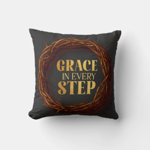 Grace in Every Step Throw Pillow