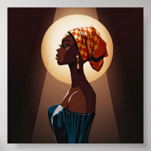 Grace in Light: A Portrait of Beauty and Strength Poster