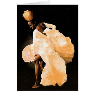 Grace in Motion – African Folk Dance Greeting Card