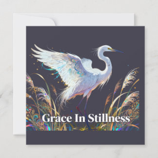 Grace In Stillness Elegant Invitation