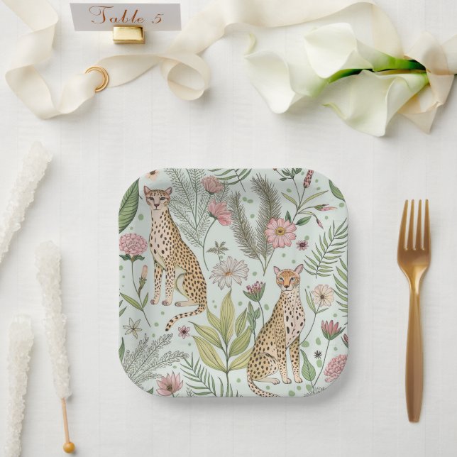 Grace in the Wild Paper Plate (Wedding)