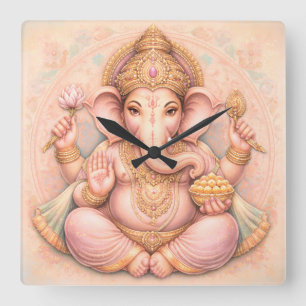 Grâce intemporelle : Horloge murale en art pastel 