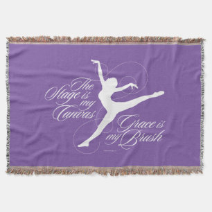 Grace Is My Brush (Dance) Throw Blanket