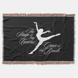 Grace Is My Brush (Dance) Throw Blanket
