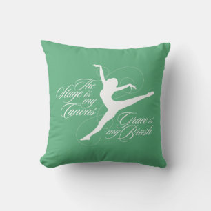 Grace Is My Brush (Dance) Throw Pillow