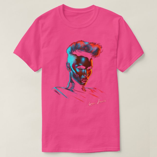 Grace Jones 80s Style Aesthetic Design 1 T-Shirt (Design Front)