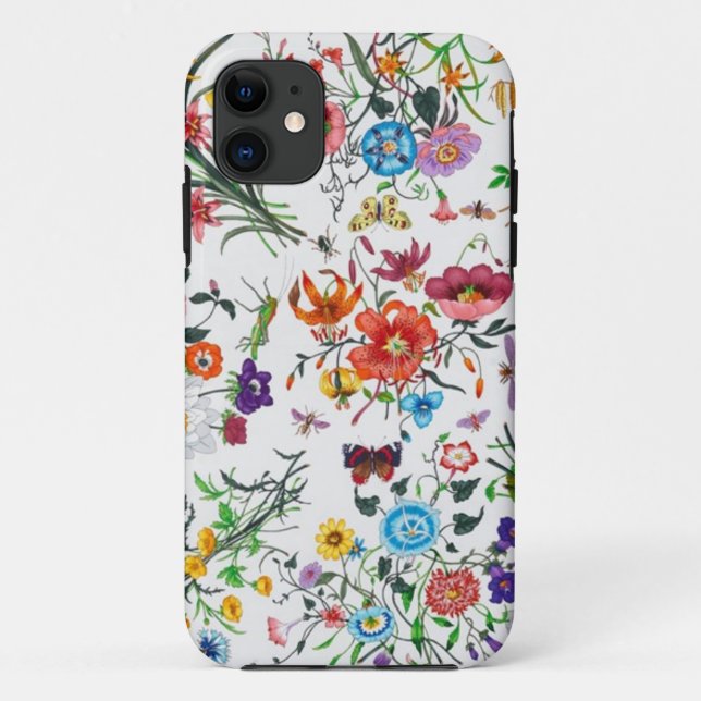 Grace Kelly Designer Floral Coque iphone (Dos)