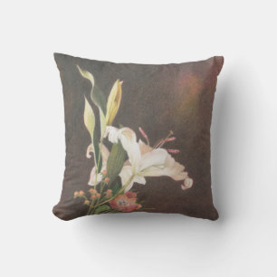 Grace Lily Throw Pillow