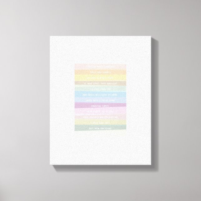 Grace Lyrique Extraordinaire Arc-en-ciel en toile  (Recto)