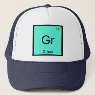 Grace  Name Chemistry Element Periodic Table Trucker Hat