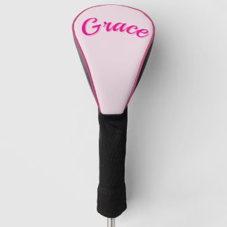 Grace Name In Passion Pink, Golf Head Cover