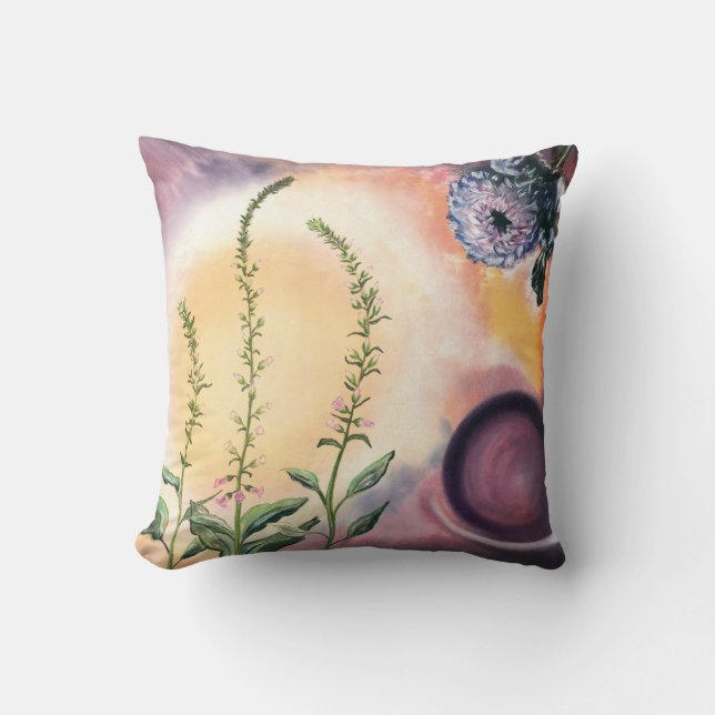Grace of Filigree Throw Pillow (Front)