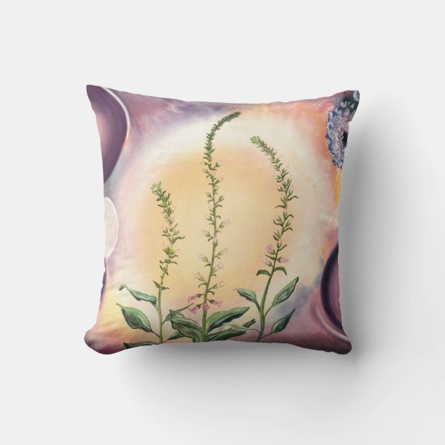 Grace of Filigree Throw Pillow (Front)