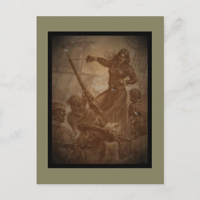 Grace O'Malley Pirate Queen Postcard (Front)