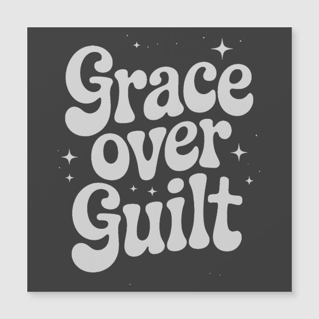 Grace Over GuiltMagnetic Card (Front)