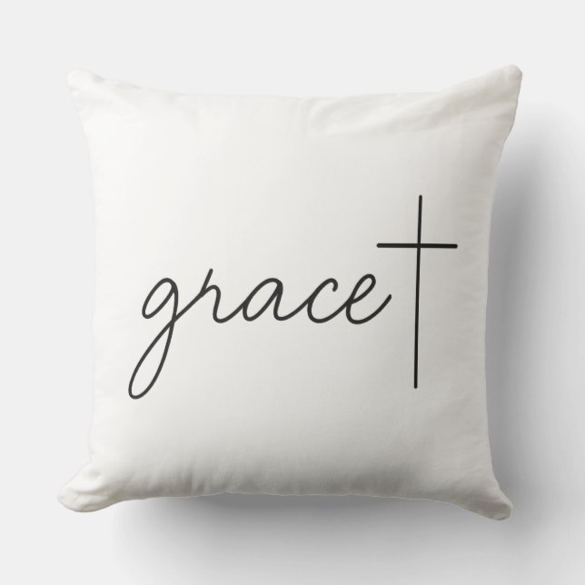 Grace + throw pillow (Front)