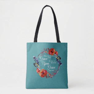 Grace Upon Grace John 1:16 Scripture Tote Bag