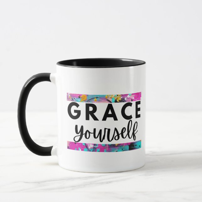 Grace Yourself Inspirational Mug for Women (Left)