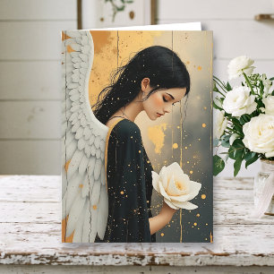 Graceful Angel Peace, Love and Heartfelt Sympathy Card