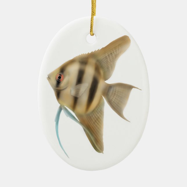 Graceful Angelfish Ornament (Front)