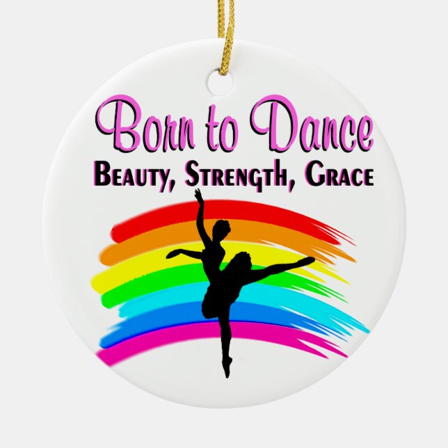 GRACEFUL BALLERINA DESIGN CERAMIC ORNAMENT (Front)