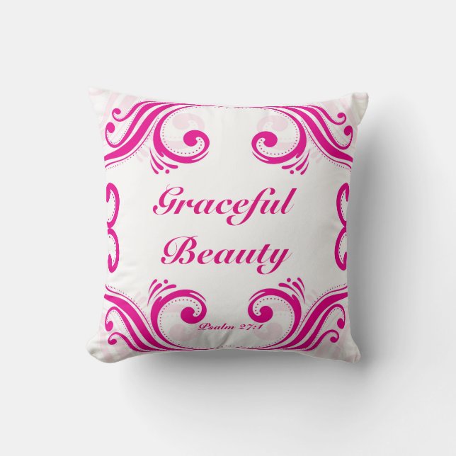 Graceful Beauty Decorative Pillow (Front)